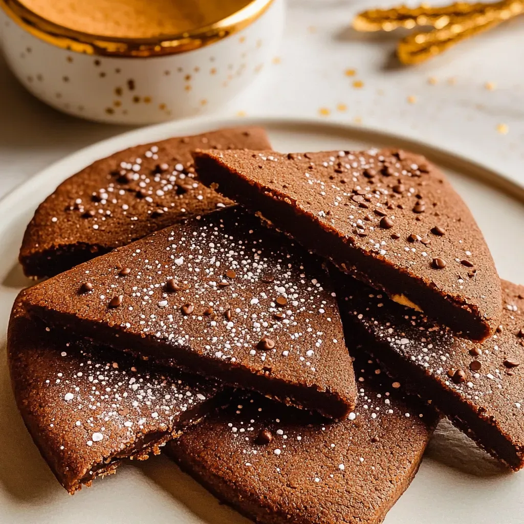 Chocolate Chai Shortbread Cookies