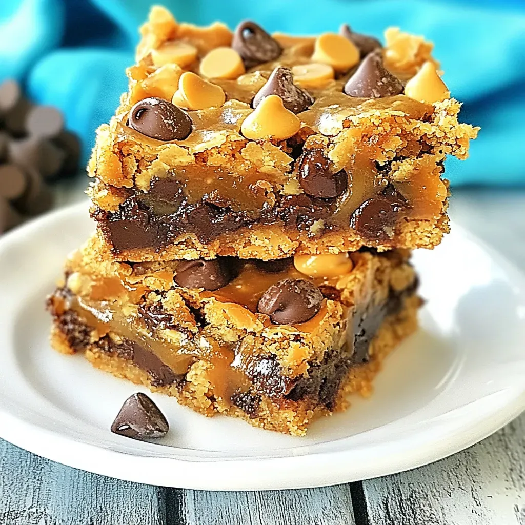 Chocolate Chip Caramel Cookie Bars