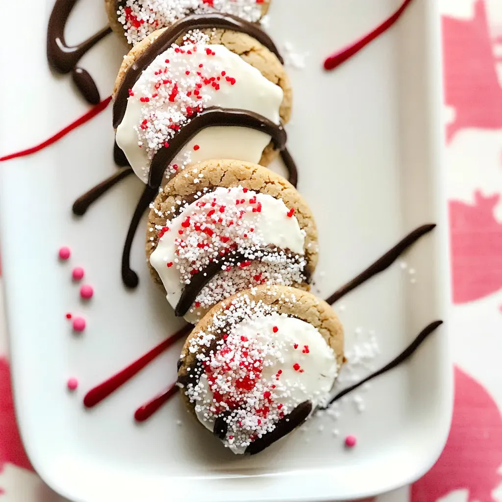 Chocolate Dipped Almond Cookies
