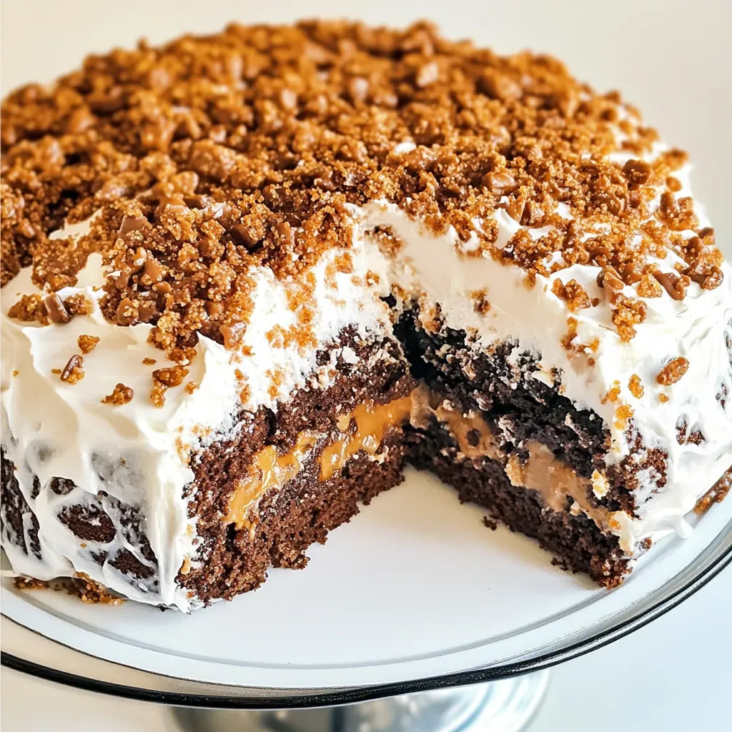 Chocolate Gingerbread Toffee Cake