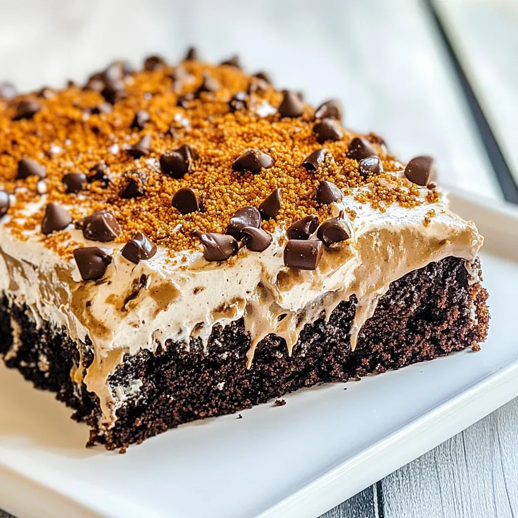Chocolate Gingerbread Toffee Cake