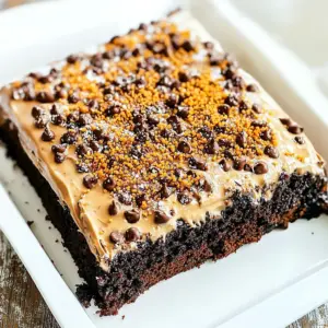 Chocolate Gingerbread Toffee Cake