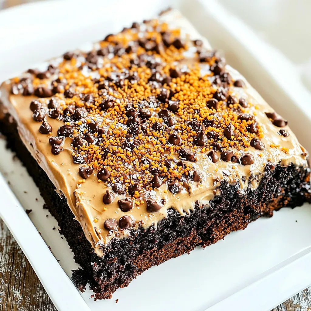 Chocolate Gingerbread Toffee Cake