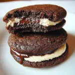 Chocolate Mint Filled Cookies