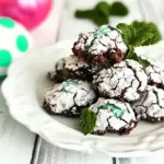 Chocolate Mint Kiss Crinkles