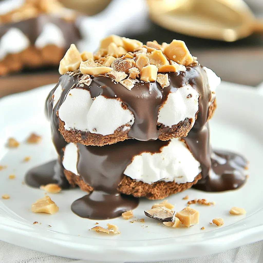 Chocolate Peanut Butter Marshmallow Clouds