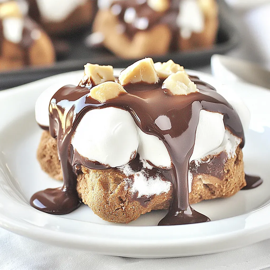 Chocolate Peanut Butter Marshmallow Clouds