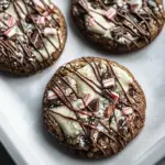 Chocolate Peppermint Bark Cookies