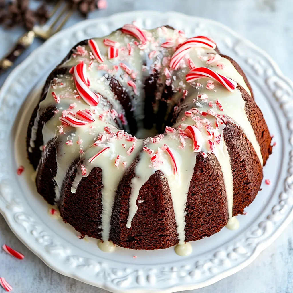 Chocolate Peppermint Bundt Cake