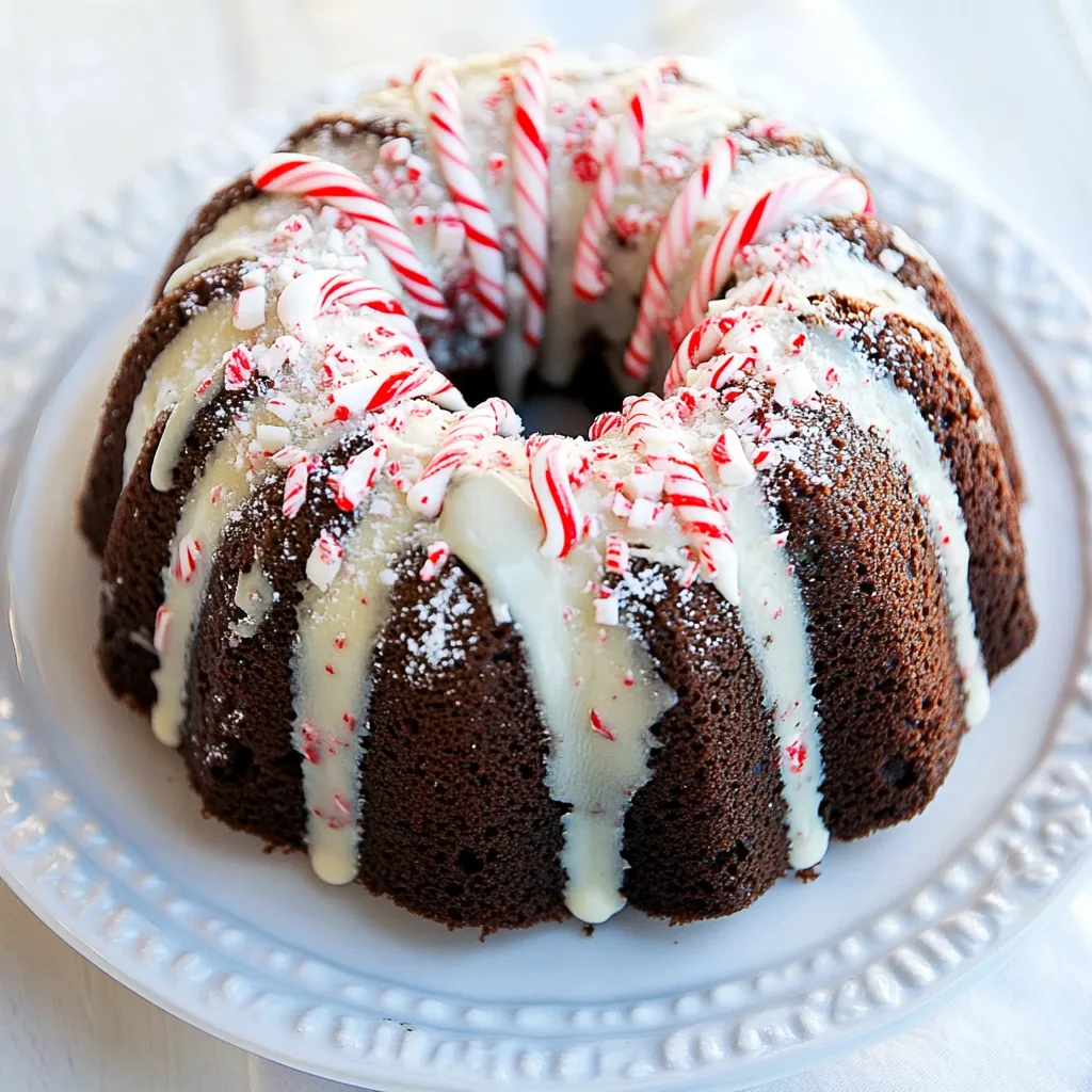 Chocolate Peppermint Bundt Cake