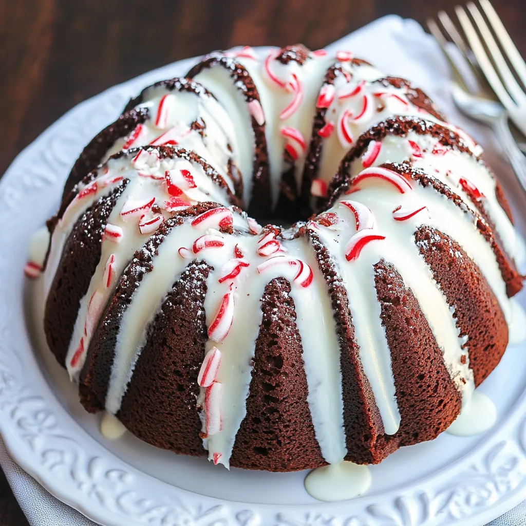 Chocolate Peppermint Bundt Cake