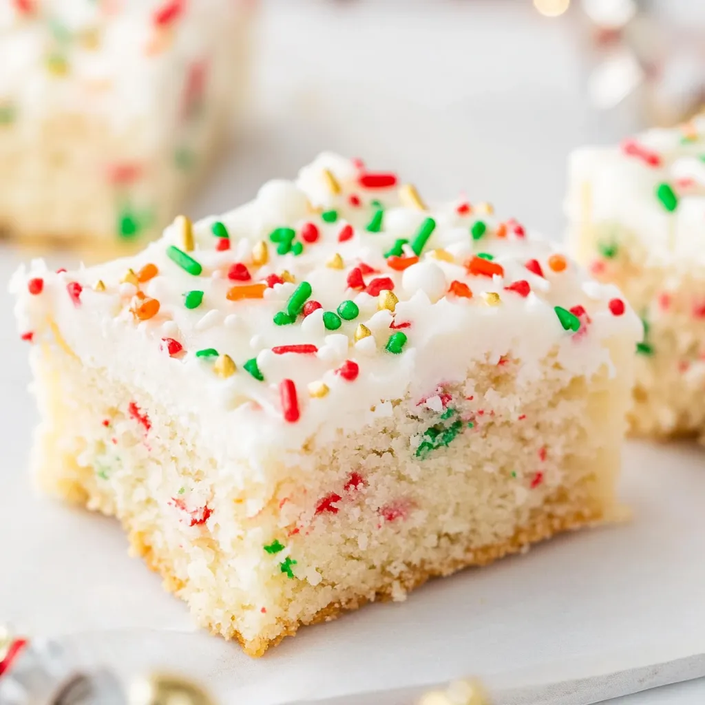 Christmas Frosted Sugar Cookie Bars