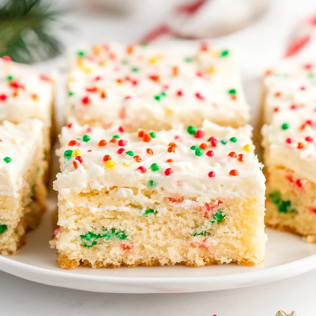 Christmas Frosted Sugar Cookie Bars