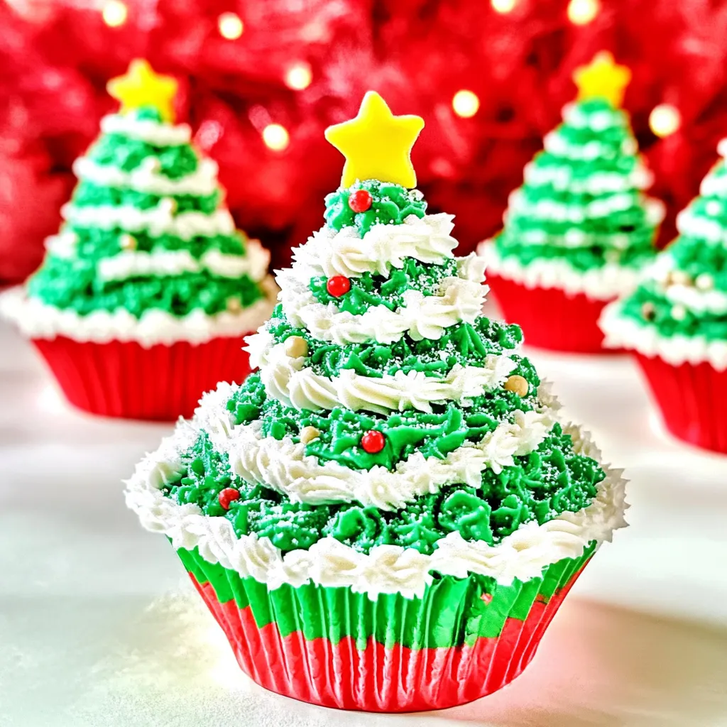 Christmas Tree Cupcakes