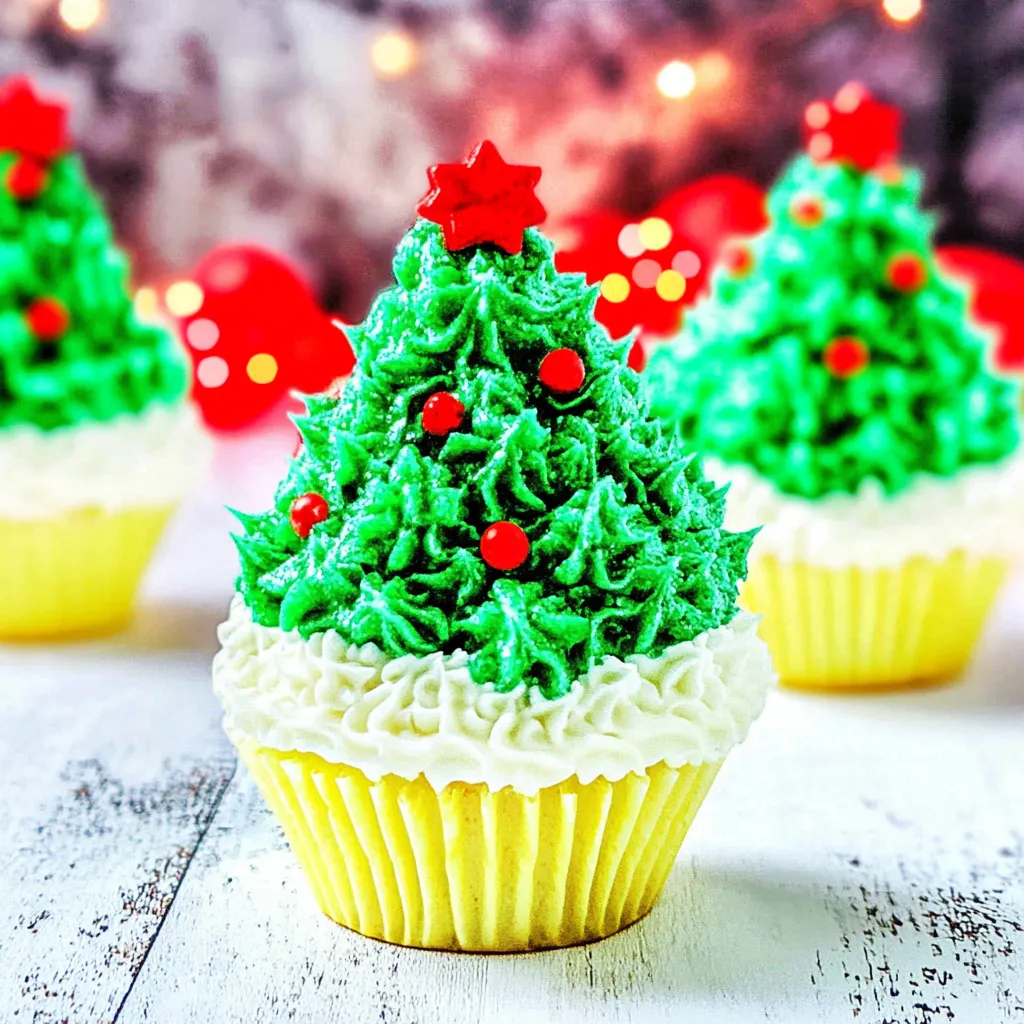 Christmas Tree Cupcakes