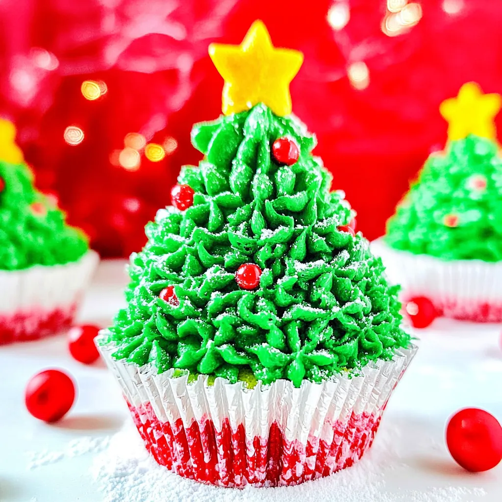 Christmas Tree Cupcakes