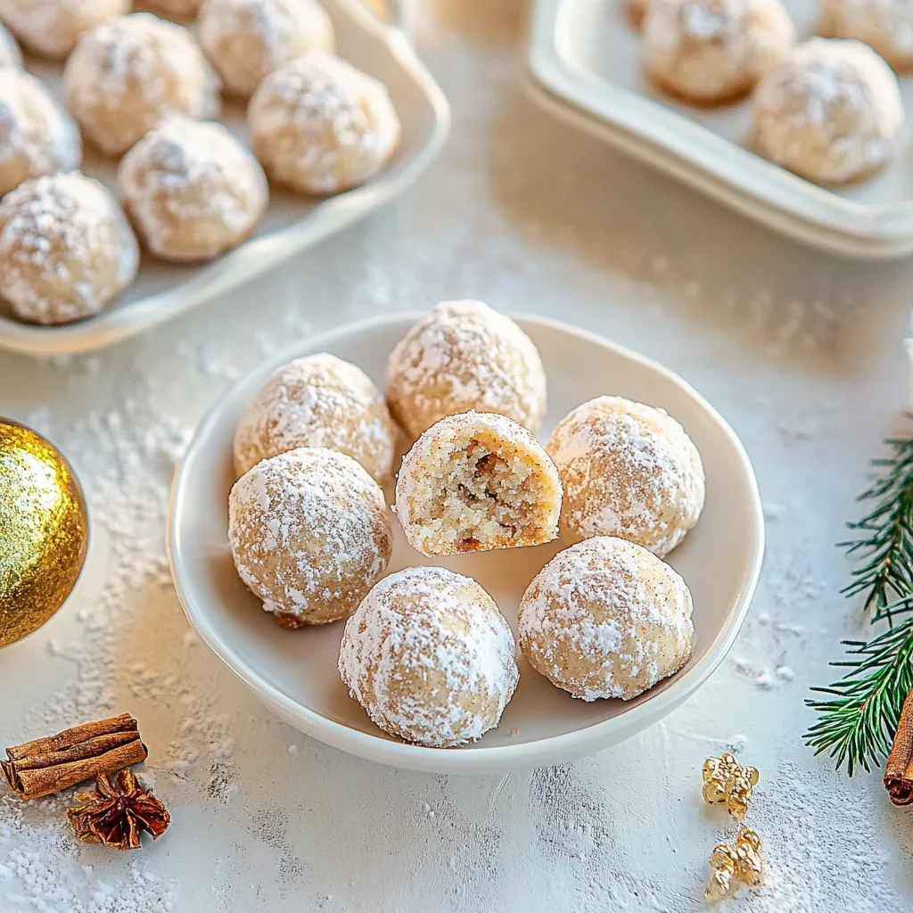 Cinnamon Mexican Wedding Cookies