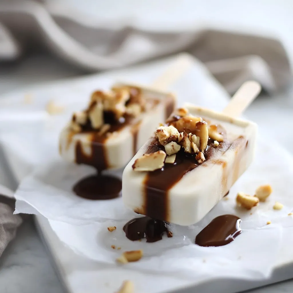 Coconut Chocolate Caramel Cashew Popsicles