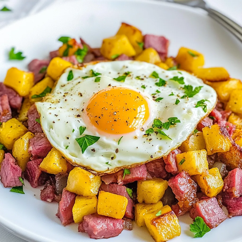 Corned Beef Hash and Eggs