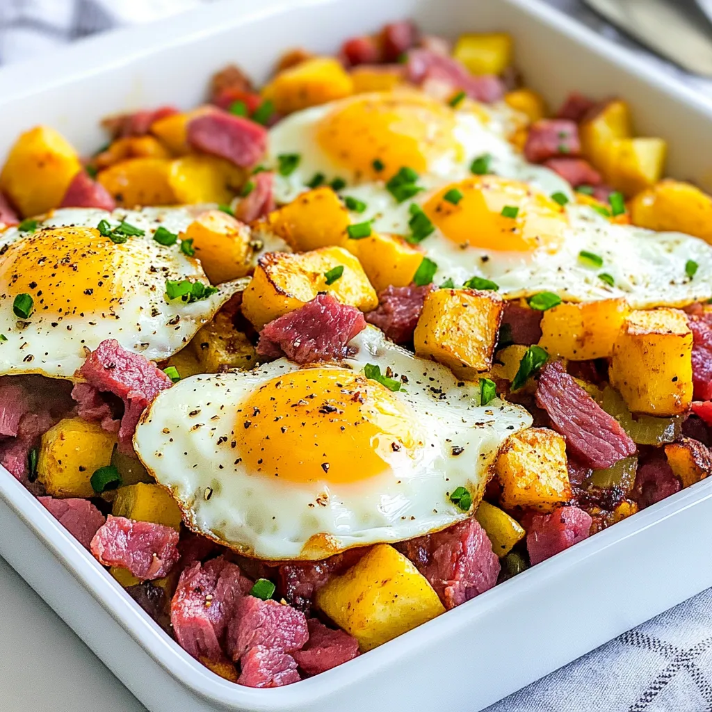 Corned Beef Hash and Eggs