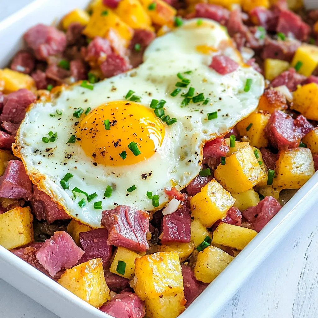 Corned Beef Hash and Eggs