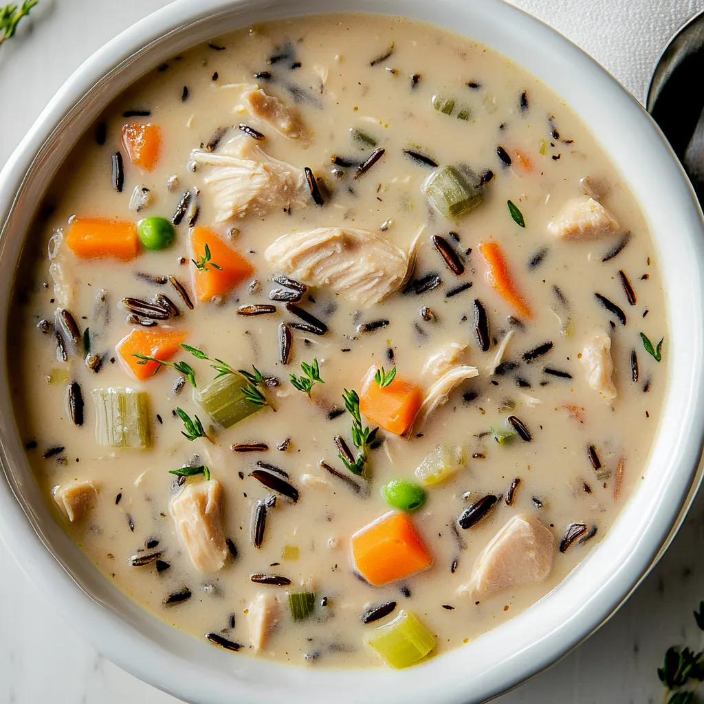 Creamy Chicken and Wild Rice Soup