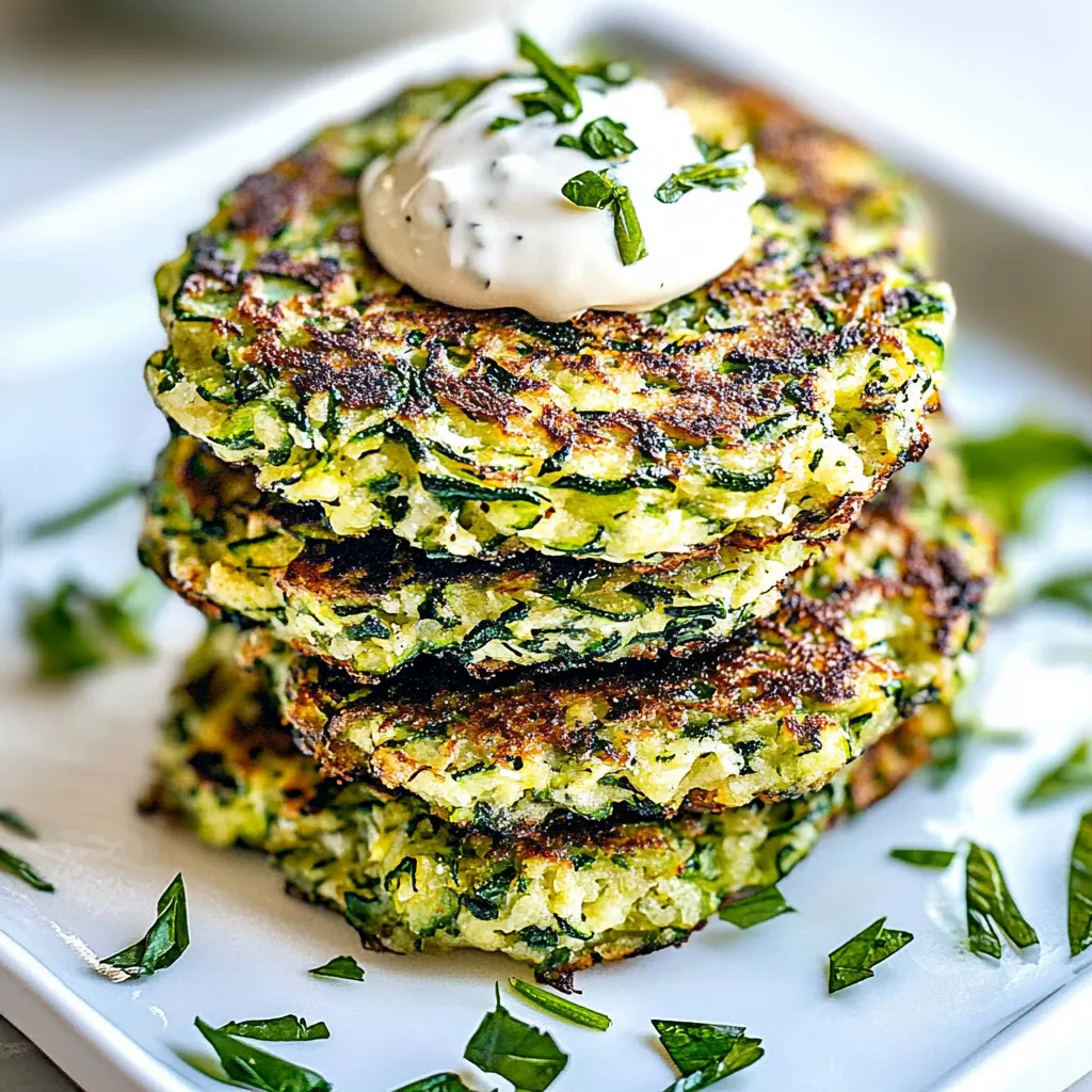 Crispy Zucchini Fritters