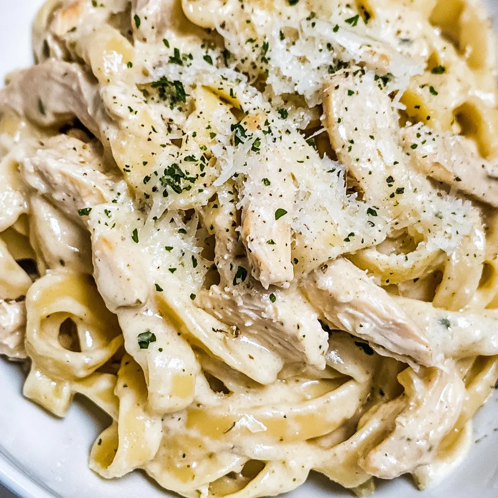 Crockpot Chicken Alfredo