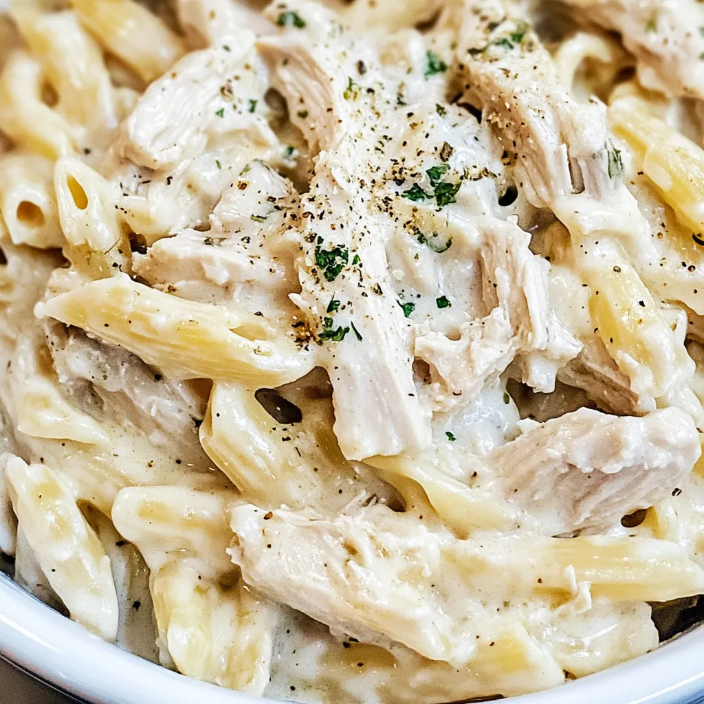 Crockpot Chicken Alfredo