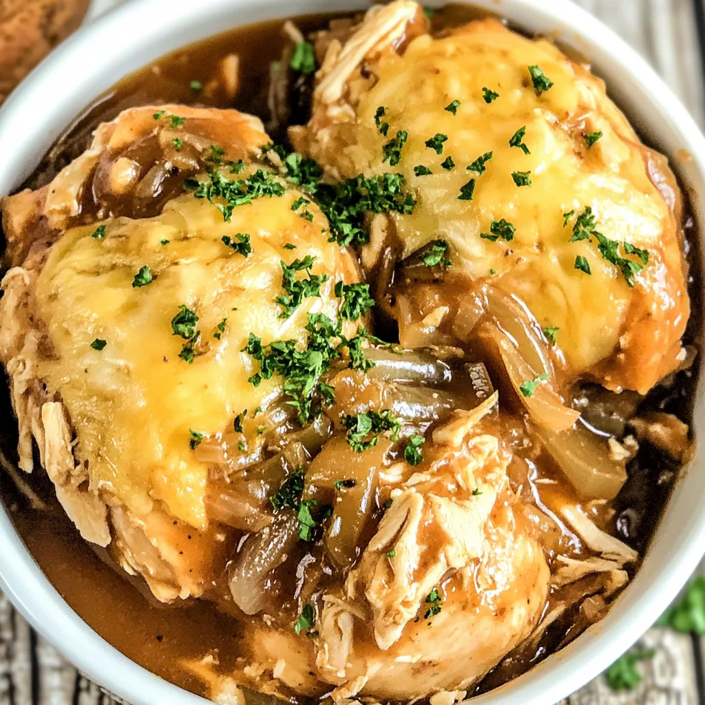 Crockpot French Onion Chicken