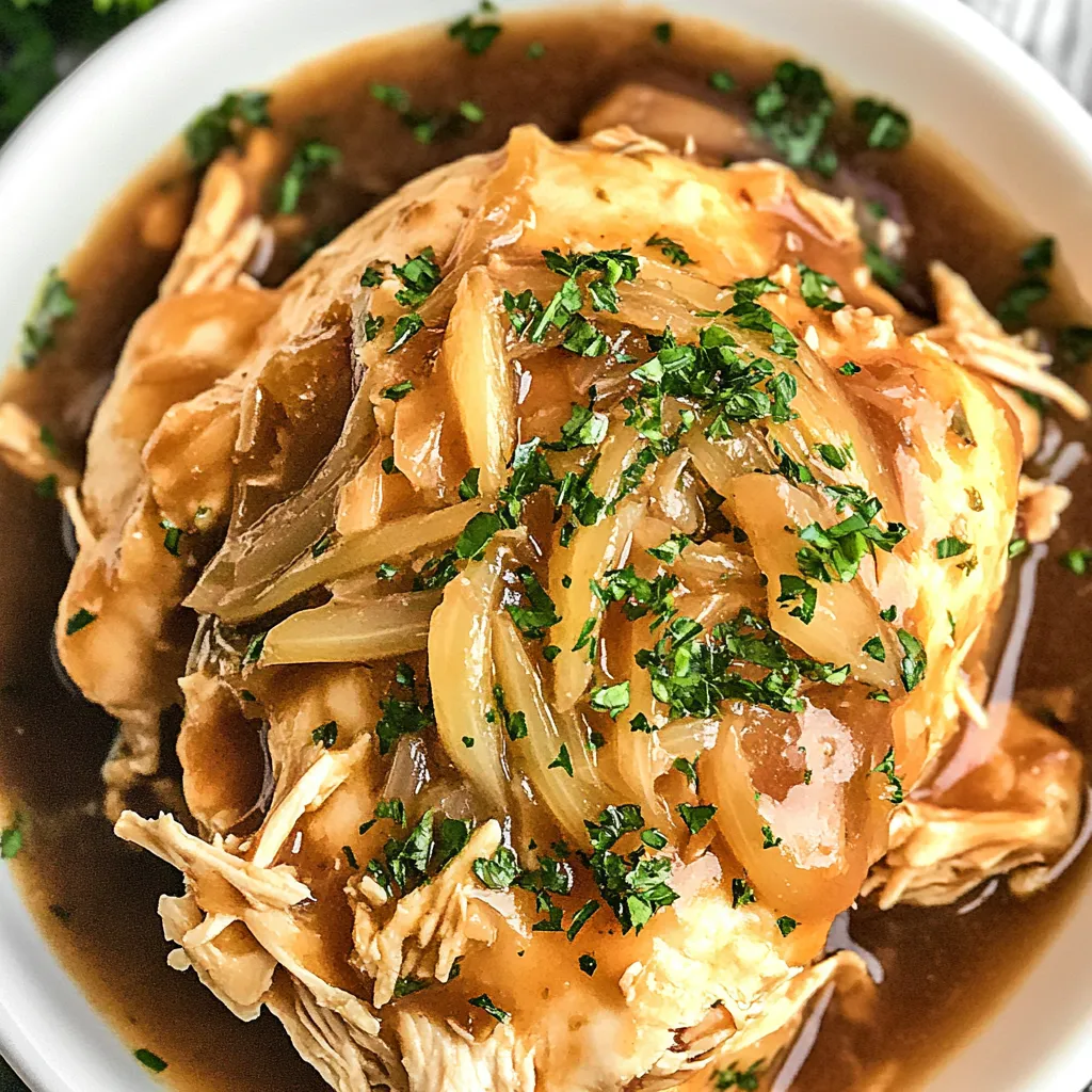 Crockpot French Onion Chicken
