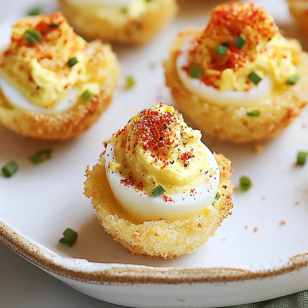 Deep Fried Deviled Eggs