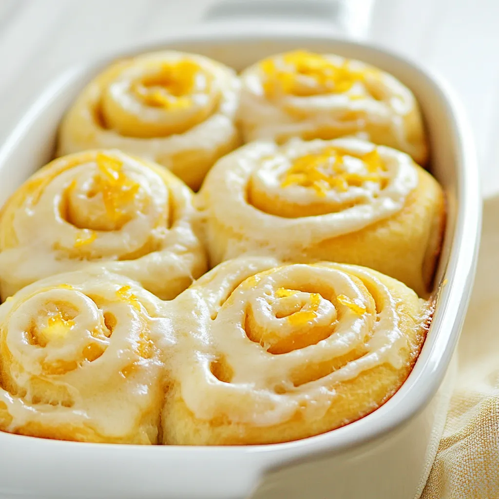 Easy Lemon Sweet Rolls