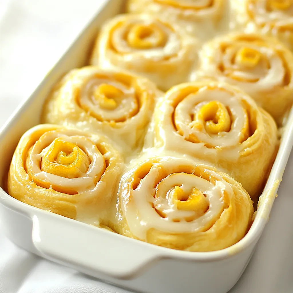 Easy Lemon Sweet Rolls