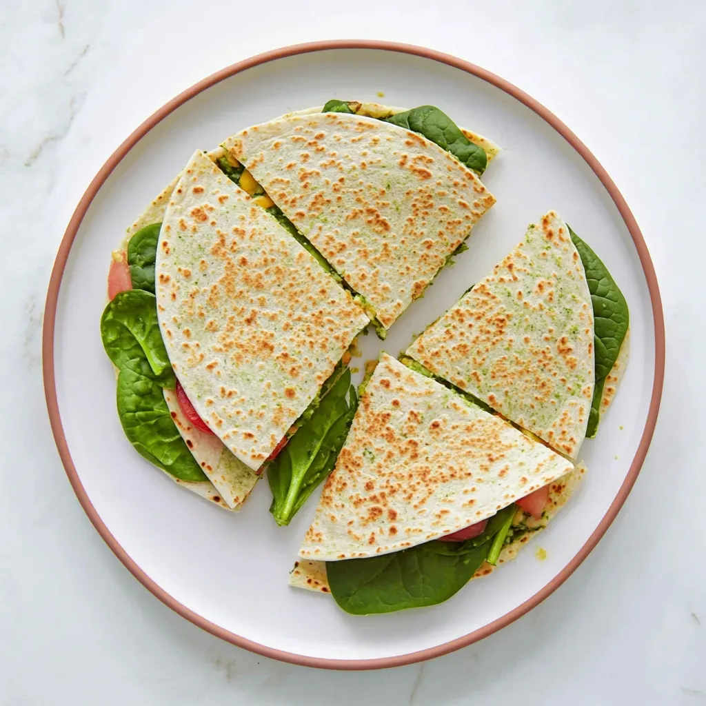 Easy Spinach Quesadillas