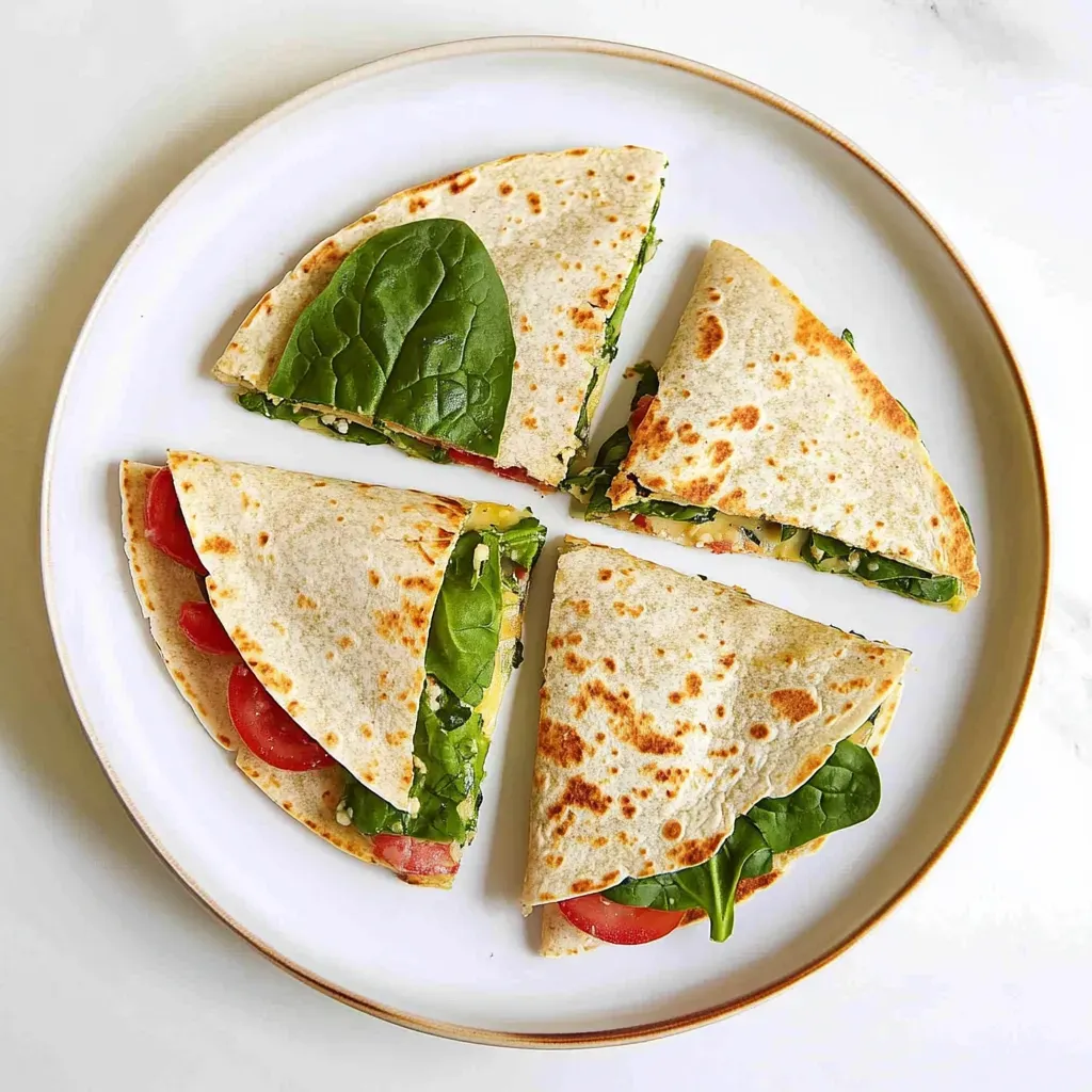 Easy Spinach Quesadillas