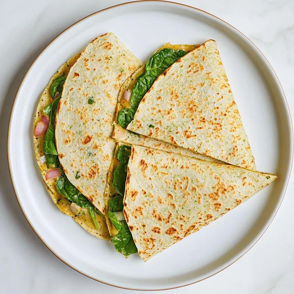 Easy Spinach Quesadillas