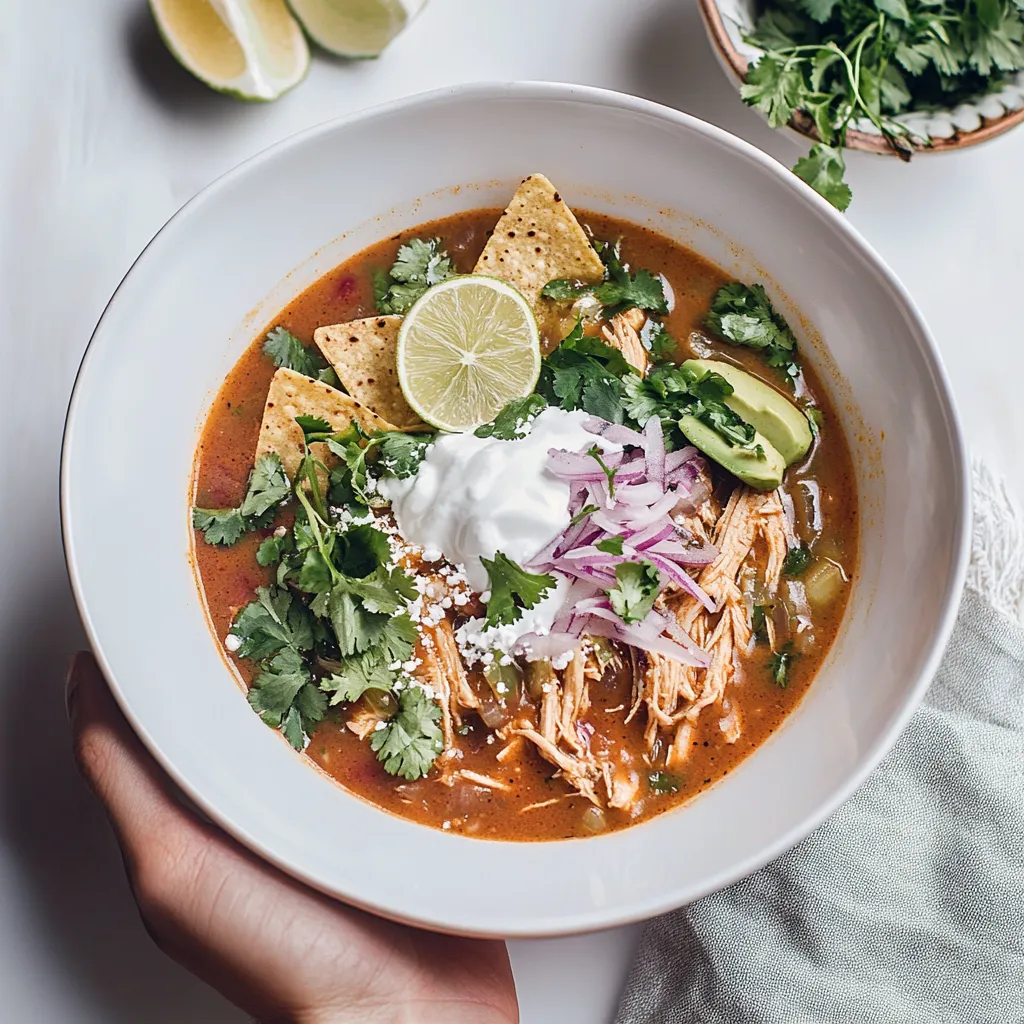 Enchilada Chicken Tortilla Soup