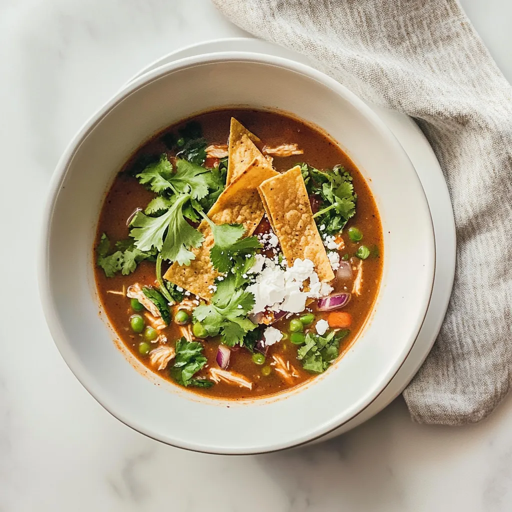 Enchilada Chicken Tortilla Soup