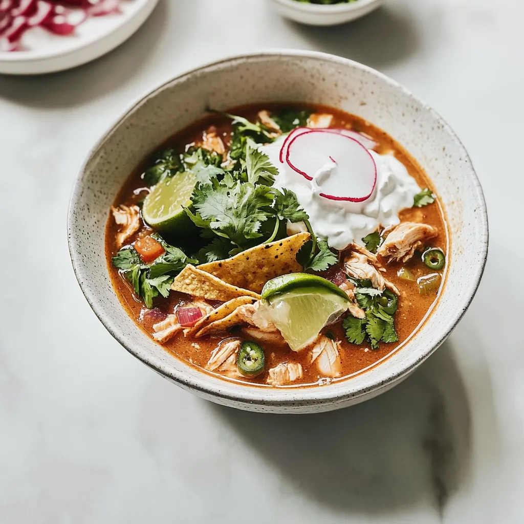Enchilada Chicken Tortilla Soup