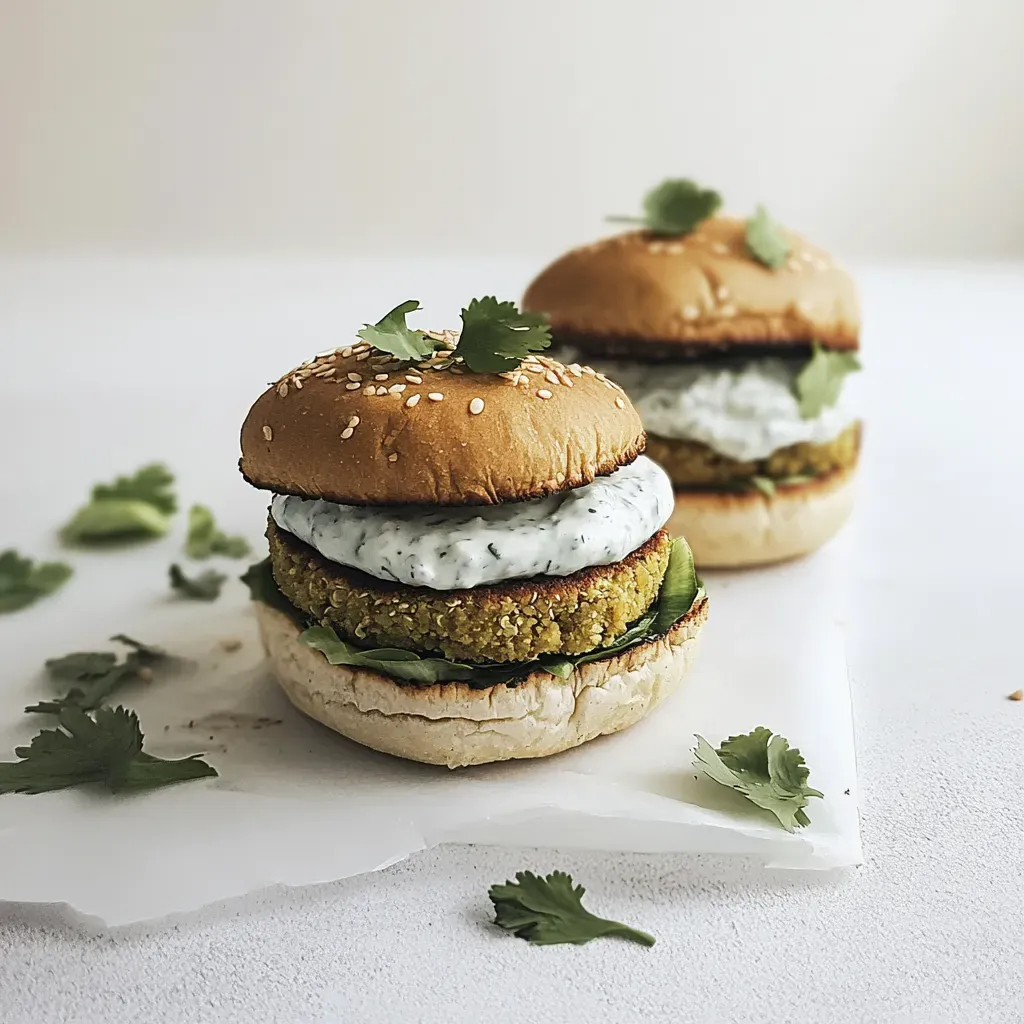 Faux Falafel Quinoa Veggie Burgers