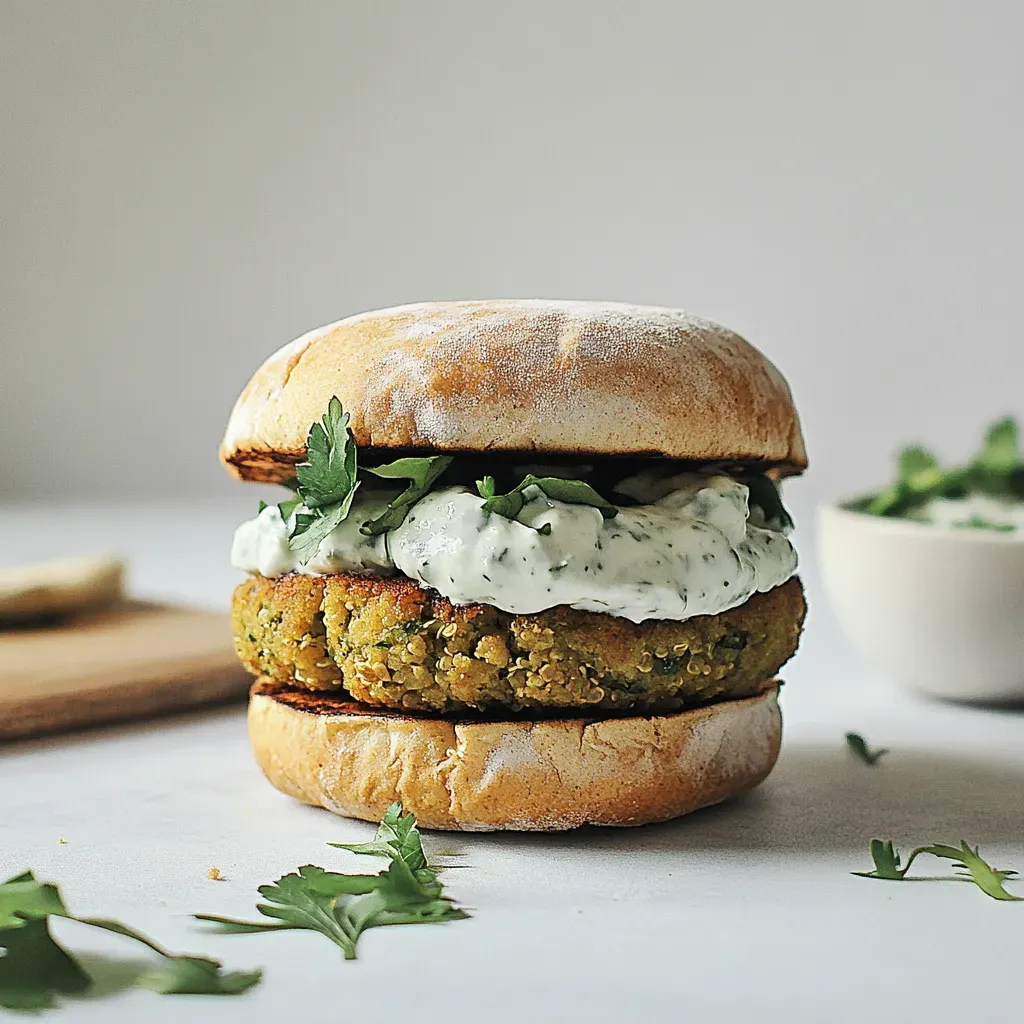 Faux Falafel Quinoa Veggie Burgers