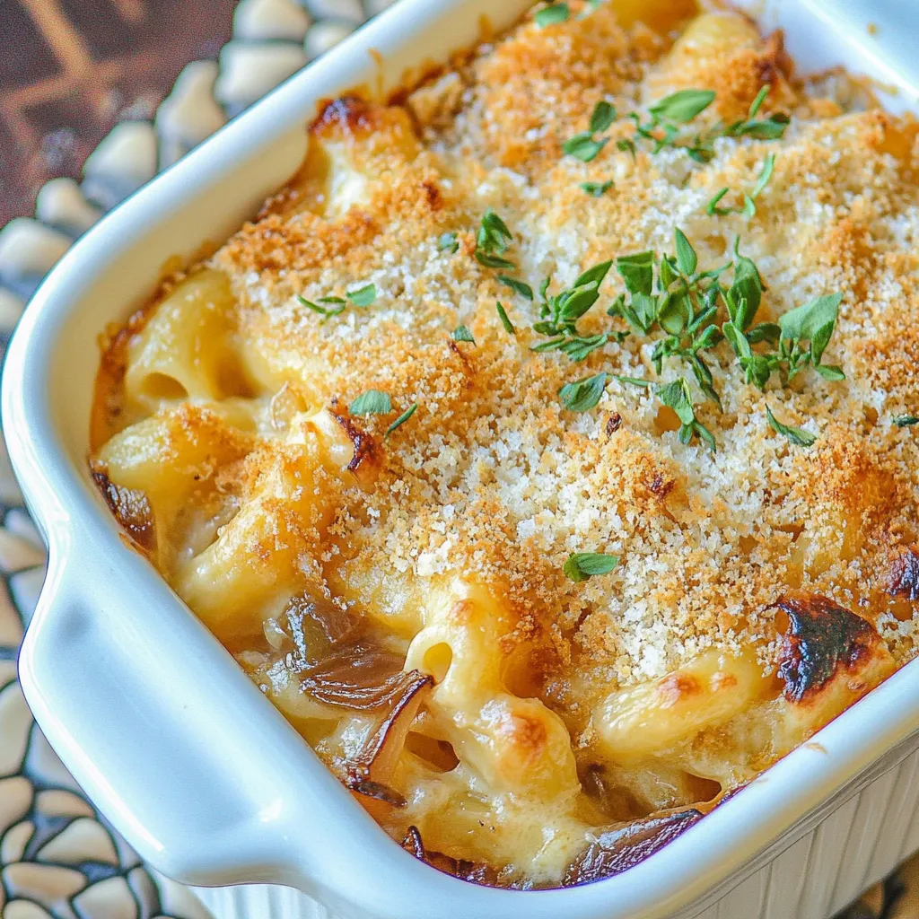 French Onion Mac and Cheese
