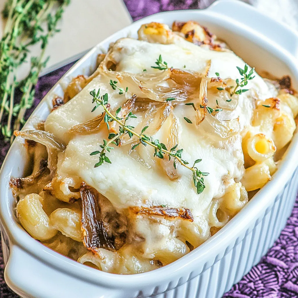 French Onion Mac and Cheese