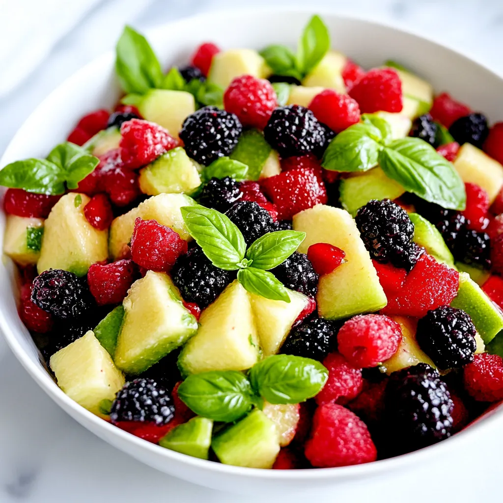 Fresh Lime and Basil Fruit Salad