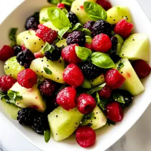 Fresh Lime and Basil Fruit Salad