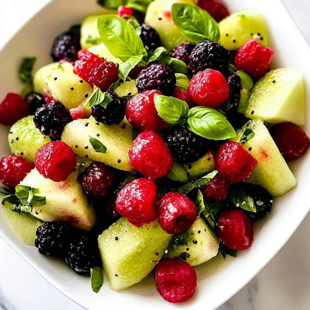 Fresh Lime and Basil Fruit Salad