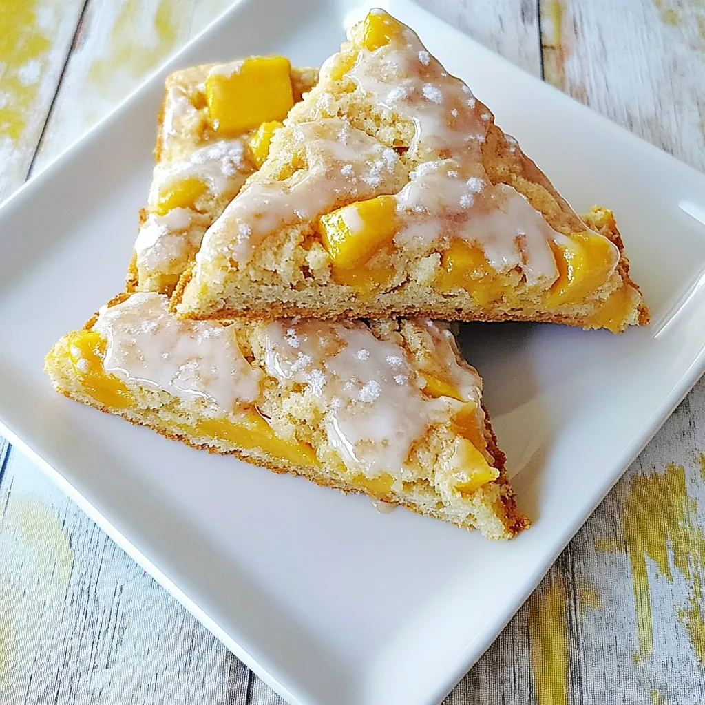 Fresh Peach Scones