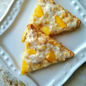 Fresh Peach Scones