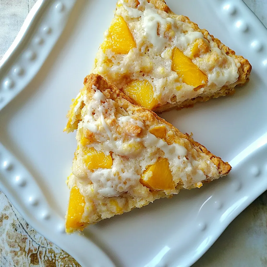 Fresh Peach Scones